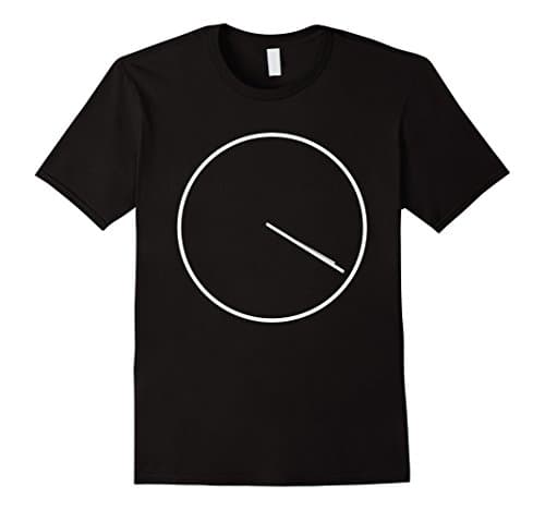 Men's Subtle Stoner 420 Clock T-Shirt Large Black
