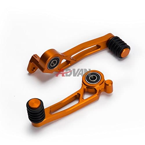 Advan New Evolution CNC Motorcycle Brake Clutch Gear Pedal Lever For 2013 2014 2015 KTM DUKE 125 200 390 (Orange)