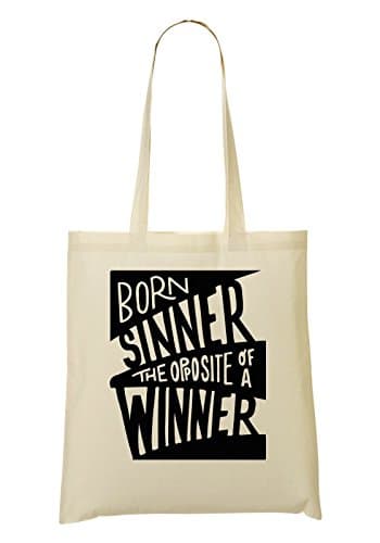Born Sinner Lyrics Notorious Shopping Tote Bag
