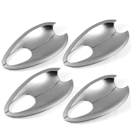 PSgiveU CH-01-0074 Mirror Chrome Side Door Handle Covers Trims