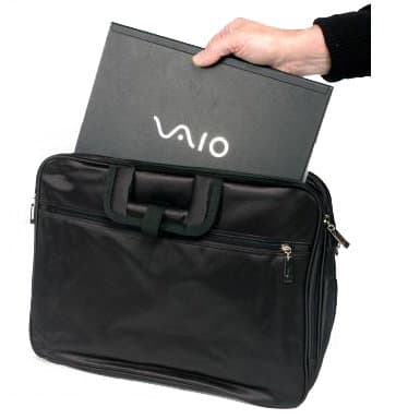 Black laptop notebook bag 17 and 19 with shoulder strap Carry Case for Tablets and Ipads Wallet Luggage Bag 872