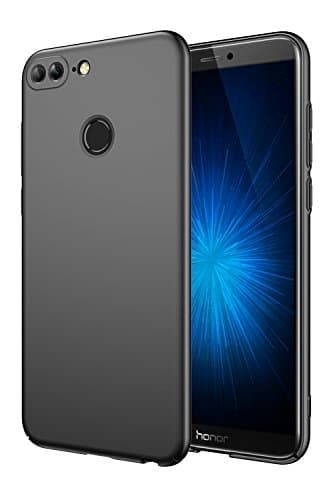 EIISSION Huawei Honor 9 Lite Case,Ultra slim and light soft matte surface painting protective Phone Case (Black)