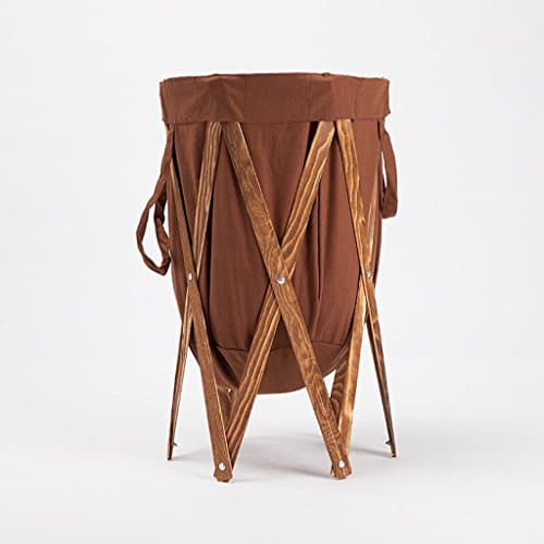 Rollsnownow Brown Fabric Brown Stent Change Clothes Baskets Storage Basket Cloth Bathroom With Laundry Basket Fold The Basket