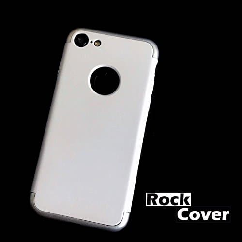 Apple iPhone 7 Original Case for Rock Cover Slide In Rugged Sports Tech Bumper White Luxury Slim Slider Electroplate Metal Texture Plastic Hard Back Cover [Drop Protection] Armor Case for Apple iPhone 7 (4.7'')