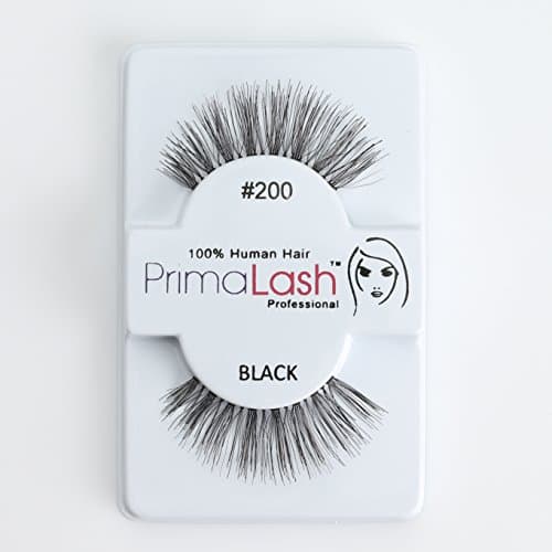 100% Human Hair False Lashes by PrimaLash Professional STYLE #200 Handmade Strip Lashes