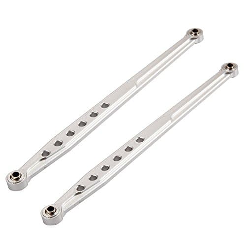 Yiguo Rear Lower Suspension Link Rod Linkage Silver for RC 1:10 AXIAL SCX10 SCX049 Electric 4WD Set of 2