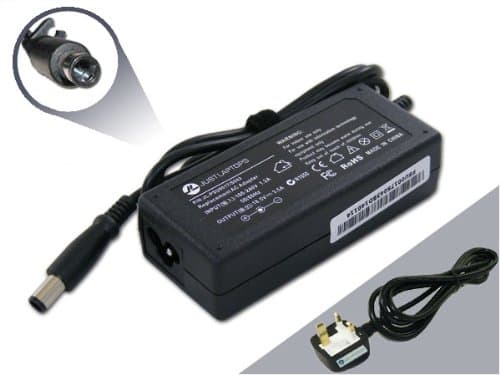 Just Laptops HP ProBook 430 G1 E9Y88EA#ABU (18.5v 3.5a 65W SMART Black-Tip) Compatible Power Supply Charger Adapter with Power Cord and 1-Yr Warranty