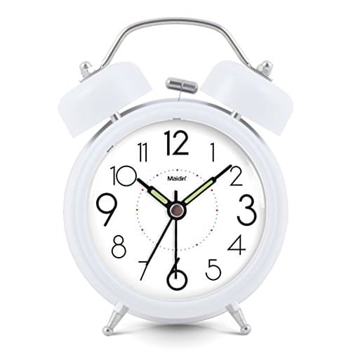 Silent night light bedside alarm clock and lazy people snooze clock/Creative school clock/ fashion bedroom alarm clock-G