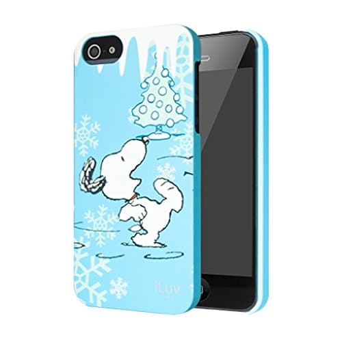 Faceplate for Apple iPhone 5 5S iLuv Snoopy Kicking Snow