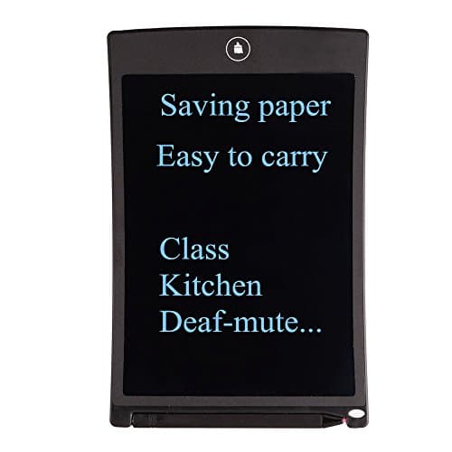 8.5-Inch LCD Writing Tablet Whiteboard Bulletin Kitchen Memo Notice Fridge Board Daily Planner Electronic Notepad BLACK