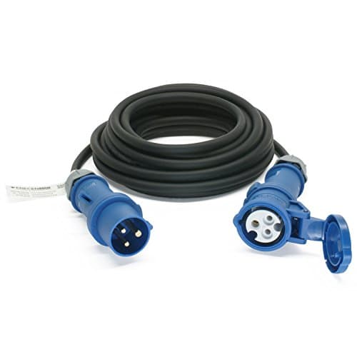 CEE extension cable 230V / 16A, IP44, rubber, H07RN-F, 3 mm x 2.5 mm², with ST/KU 3-pin