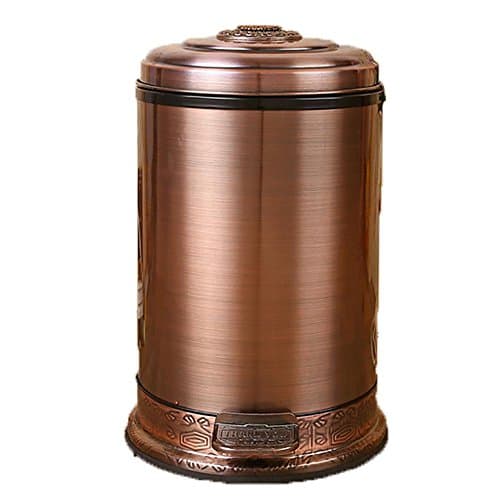 LIU-Simplehuman Mini Round Step Trash Can, Stainless Steel 42cm*26cm/16.53"*10.23" , 2