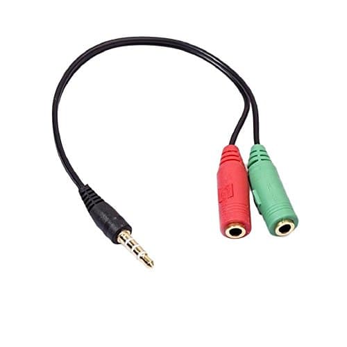 KOKKIA MicAudio_Splitter : 3.5mm 4-pole audio/microphone to 2 separate 3.5mm headphone , microphone