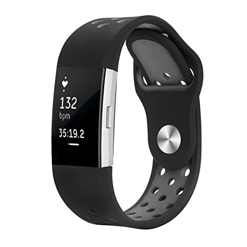 Fitbit Charge 2 Bands,Soft Silicone Adjustable Sport Watch Strap Accessory Band for Fitbit Charge 2 Replacement Fitness Smart Wristbands