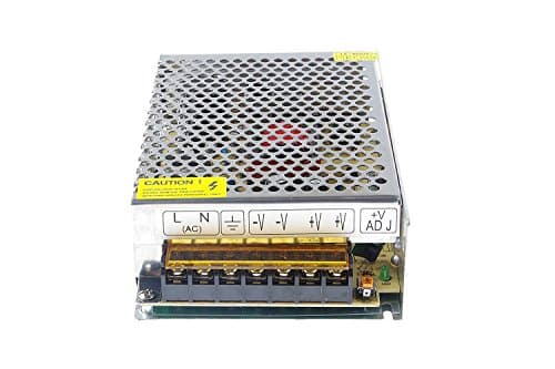 Tesfish 110V/220V AC to 5V 10A 50W DC Universal Switching Power Supply for CCTV,LED strip light
