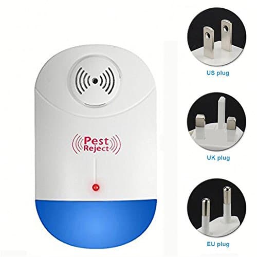Electronic Pest Repeller Ultrasonic Electromagnetic Pest Repeller For Pest Control - Cockroach, Mice, Rodents, Spiders, Flies, Mosquitos, Ants, Fleasrodents,1Pack