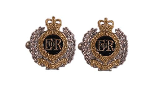 THE MESS DRESS LTDROYAL ENGINEERS REGIMENT ENAMEL BOXED GIFT SET,CUFFLINKS, LAPEL PIN, TIE SLIDE