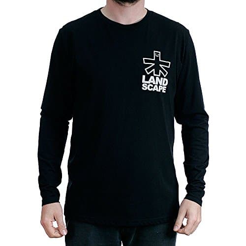 Landscape Outline Long Sleeved T-Shirt Black Medium