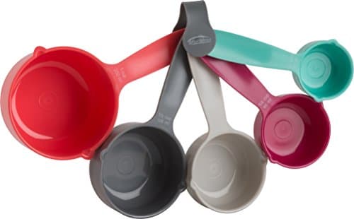 Trudeau Plastic Measuring Cup Set, Set of 5, Multicolour