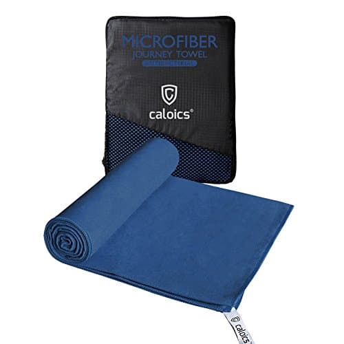 Microfiber Towel, Caloics® Super Quick Drying Absorbent &amp; Antibacterial Bath Towel Light weight Sports Towel great for Beach Travel Sports Gym Yoga Pilates Bath Camping Swimming