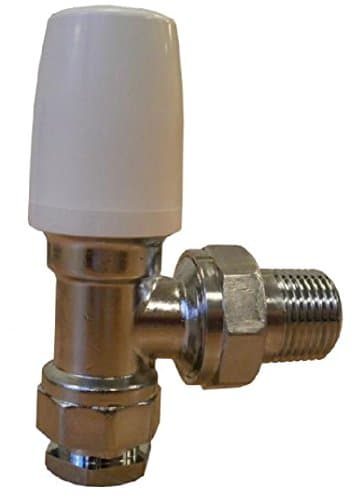 Pegler 1/2 Inch Belmont Angle Lockshield Radiator Valve - PACK OF 2