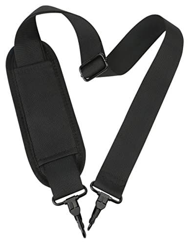 Taygeer Universal Replacement Laptop Shoulder Strap Luggage Duffel Bag Strap Adjustable Comfortable Blet with Metal Hooks &amp; Pad for Briefcase Computer Messenger Bag Laptop Notebook Case, Black