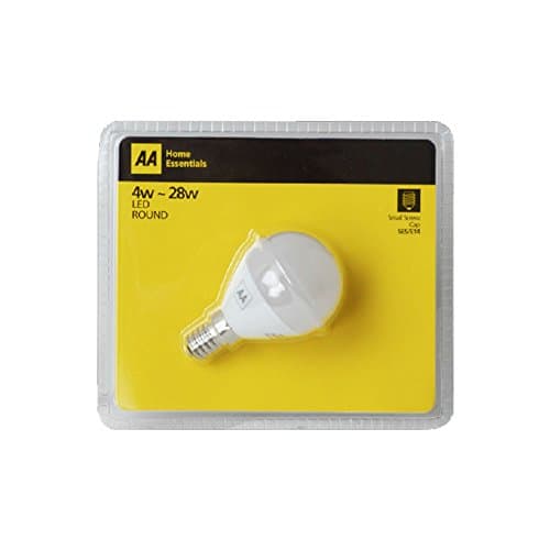 Status International AA Small Eddison Screw Cap 4 W Round Light Bulb