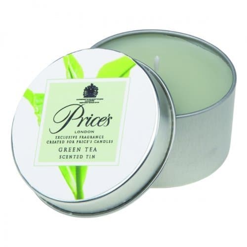 Prices Patent Candles Green Tea Scented Tin