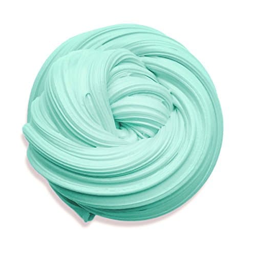 Green Mint Fluffy Floam Slime 6Oz in Storage Container – No-borax Non-sticky Super Soft Stretchy Squishy Light Stress Relief Scented Foam Baby Sensory Putty Kid Sludge Toy ASMR – Best Birthday Gift for Girls, Boys &amp; Adults – UK Prime available
