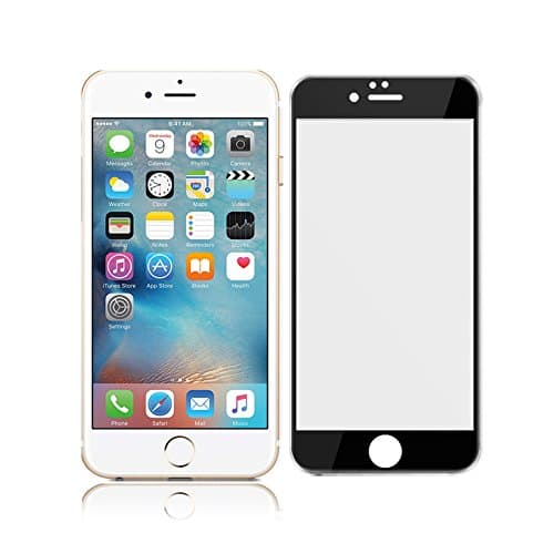 Impakt Accessories® iPhone 7 Plus (5.5' inch) Full Silicone Cover, Extreme Protection and Quality Tempered Glass Screen Protector for Apple iPhone 7 Plus (2016) 9H Hardness, 0.33mm Thickness and Easy Bubble-Free Installation [Lifetime Warranty], Pure Black (Glossy Finish)