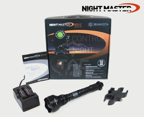 Night Master Men's 800 IC 850nm Ir Illuminator with Fast Brightness Control LED Torch and Extension Tube, Green Envy