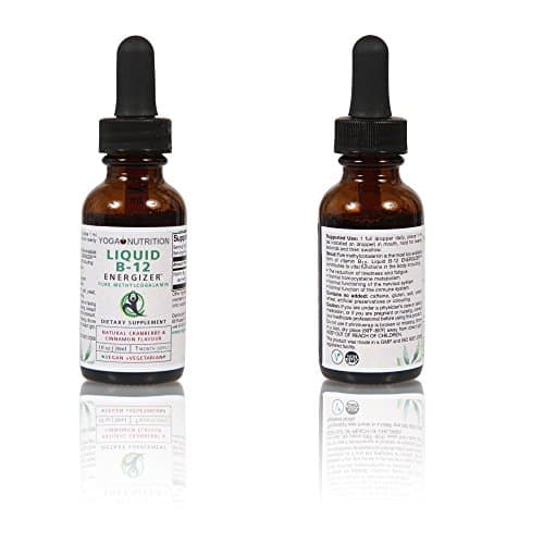 Liquid Vitamin B12 ENERGIZER Methylcobalamin NO artificial preservatives sub lingual - NOT synthetic cyanocobalamin- 2 bottles