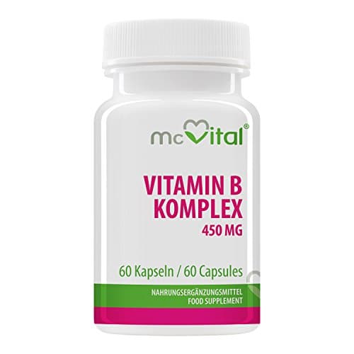 Vitamin B Complex 100 - Contains All B Vitamins - High Dosage - for Good Mood &amp; Memory - 60 capsules
