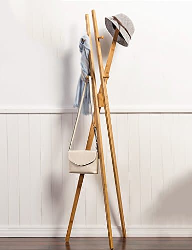 Floor Stand Hanging Rack Modern Solid Wooden Clothes Hanger With Shoe Shirt Bedroom Coat Rack Floor Standing Coat and Hat Stand