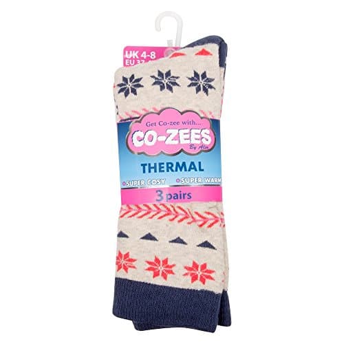 Ladies Thermal Socks - 3 Pack (pat.3)