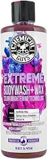 Chemical Guys CWS20716 Extreme Bodywash &amp; Wax Car Wash Soap with Color Brightening Technology, 16 fl. oz, 1 Pack