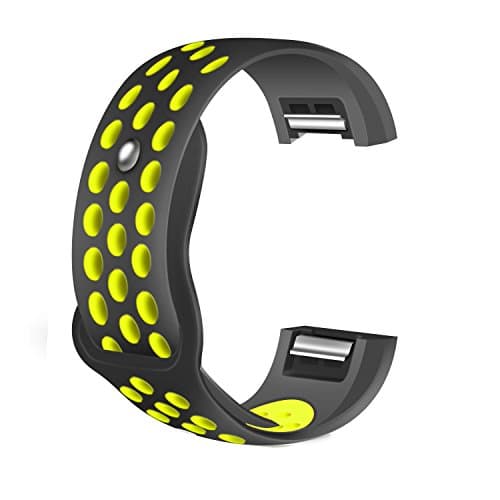 Fitbit Charge 2 Strap, Fitness Accessories Adjustable Sport Style Replacement Wristband Soft Silicone Bands / Men Wrist Straps Watch band for Fitbit Charge 2/ Fitbit Charge HR ,Large