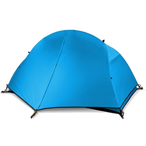 RFVBNM Single Riding tent outdoor double-layer rain prevention professional donkey friend Wild 1 camping tent,blue