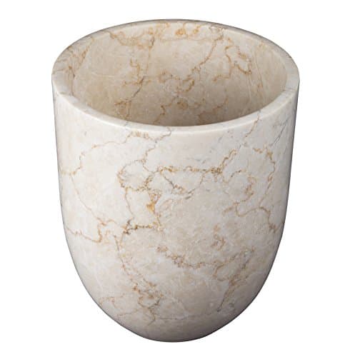 Creative Home Champagne Bullet Collection Marble Waste Basket