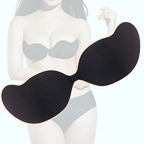 Celibo Women's Adhesive Bra Flügel-Form A/B schwarz