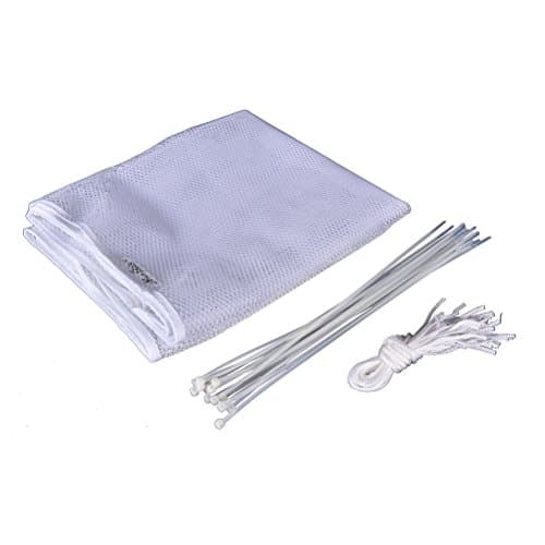 Waterstone Safe Balcony Nets Rail Safe Sleeper Bed Rail-KidSafe Deck Guard,Protection of The Kids,Infant,Pets-White