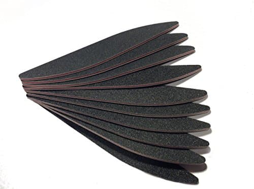 Nail file buffer emery boards for professional manicure grit black acrylic 10pcs set pack 120 240