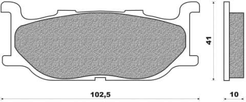 Front Brake Pads Sintered metal Performance S2 FD,0183 Type for Yamaha FZX 1300 Stryker-Sr-SRV, Ty-Xj 600 N, XJ Diversion S 600, XP 500 T MAX, XV Virago 535 XVS 1300, YP Majesty 400