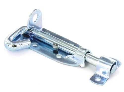 100mm(4") 2 X Light Padbolt Padlock Bolt Garden Gate Shed Door Secure Zinc