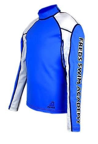 Long Sleeves Azure Blue/White 7-8 Years