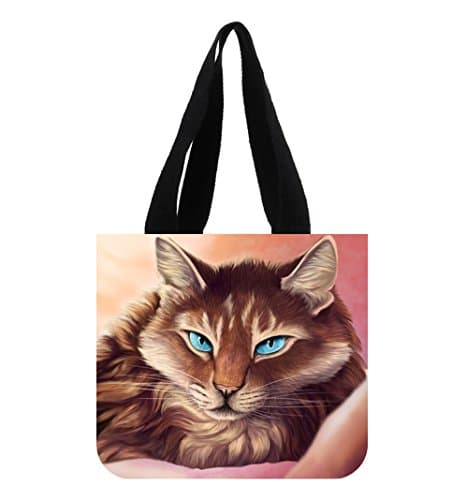 Blue Eye Cat Customized Tote Bag For School Home