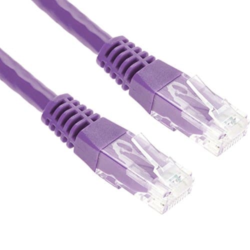 2m CAT.6 Ethernet Cable | Gigabit LAN Network Cable (RJ45) | 10/100/1000Mbit/s | Patch Cable | UTP | G-Shield | Compatible with CAT.5 / CAT.5e / CAT.7 | For Switch / Router / Modem | 2M - Purple