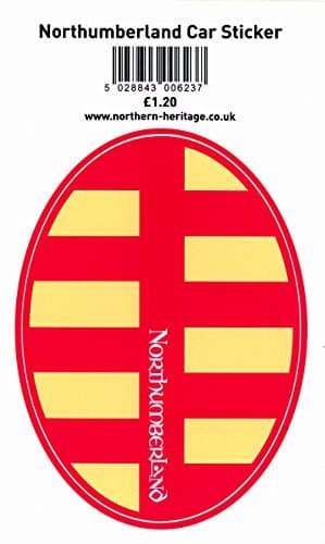 Northumberland Flag Car Bumper Sticker