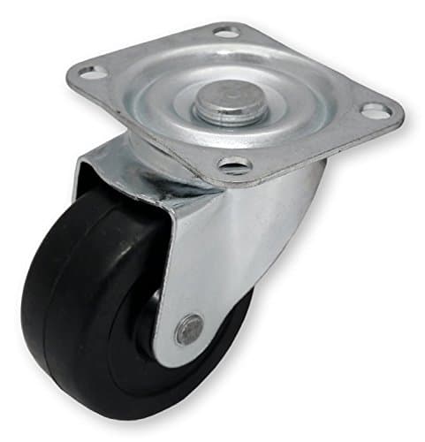 Marko Tools Heavy Duty Swivel Rubber Castor Caster Wheels 50mm Industrial Trolley Wheel Spin (12 Wheels, 50mm)