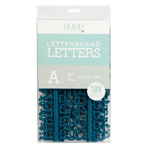 DCWVE Die Cuts with A View 1" Letter Pack Letterboard-Navy (188 pcs) LP-006-00011, 1"